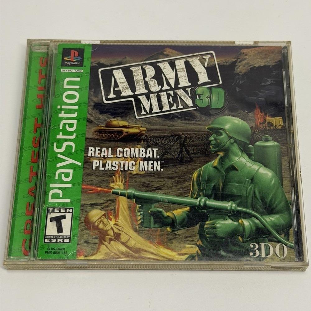 3DO Army Men 3D Sony PlayStation 1 PS1 NTSC-U/C T-Teen Army Men Series